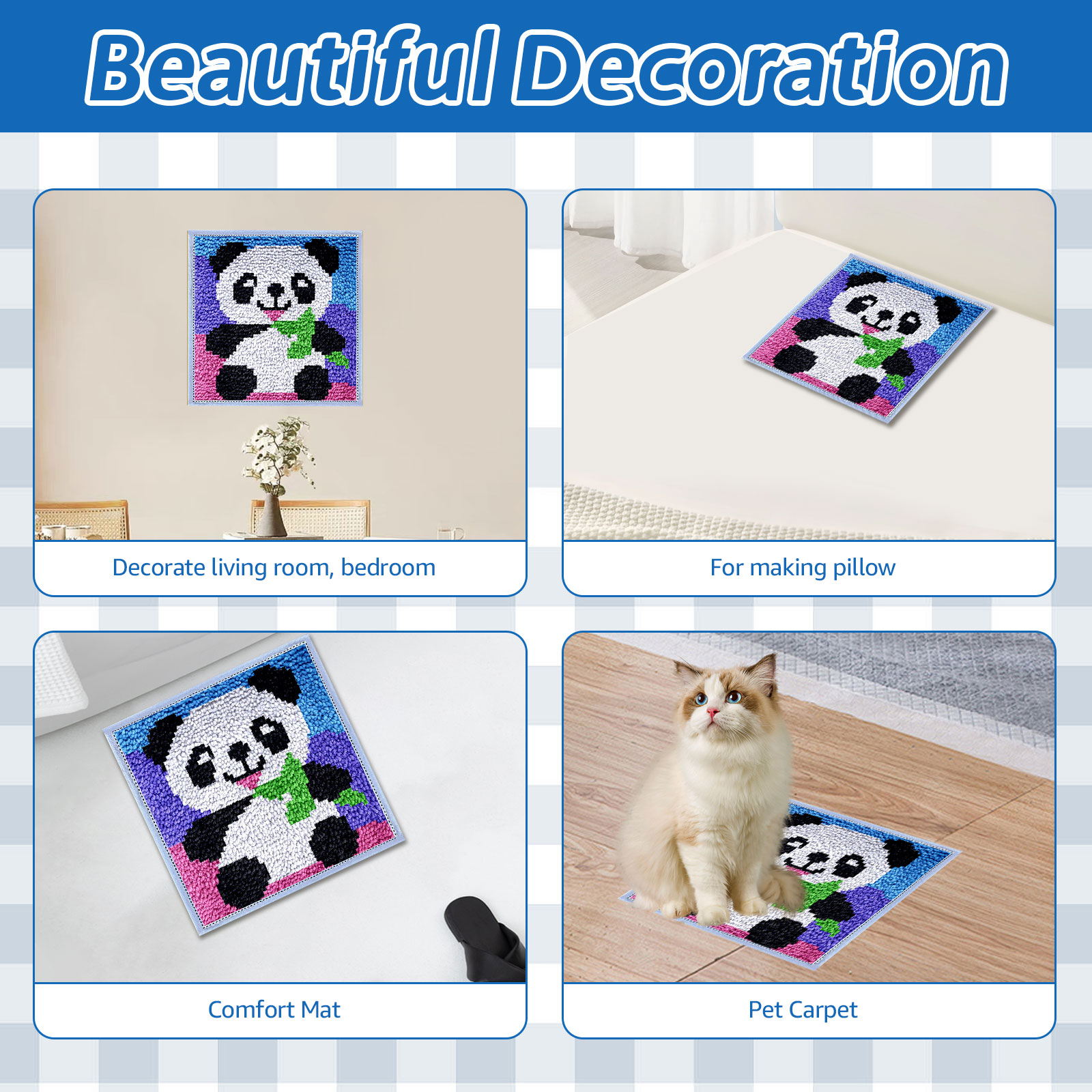 Perlengkapan Rajut Latch Hook  - Yarn Home Decor ulasan dan harga