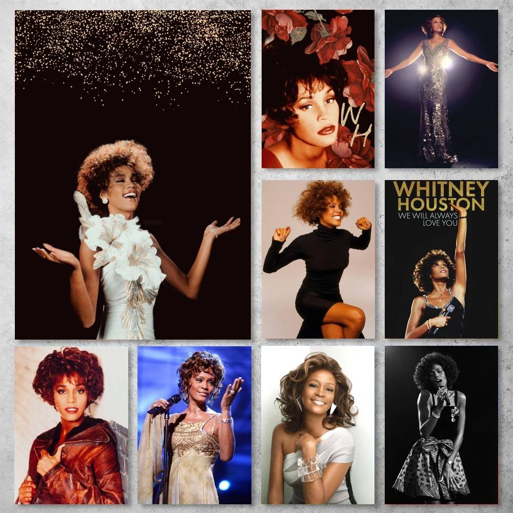 Stiker Poster Penyanyi Whitney - Home Decor Houston ulasan dan harga