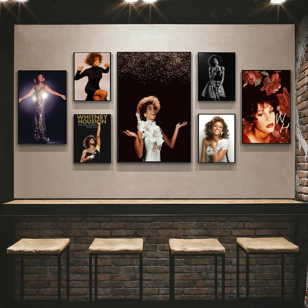 Stiker Poster Penyanyi Whitney - Home Decor Houston ulasan dan harga
