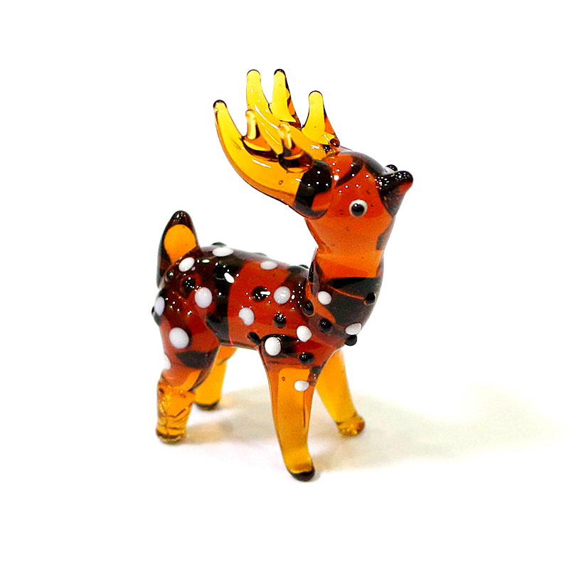 Figurin Rusa Natal Kaca Lucu K - Home Xmas Decor Ideas ulasan dan harga