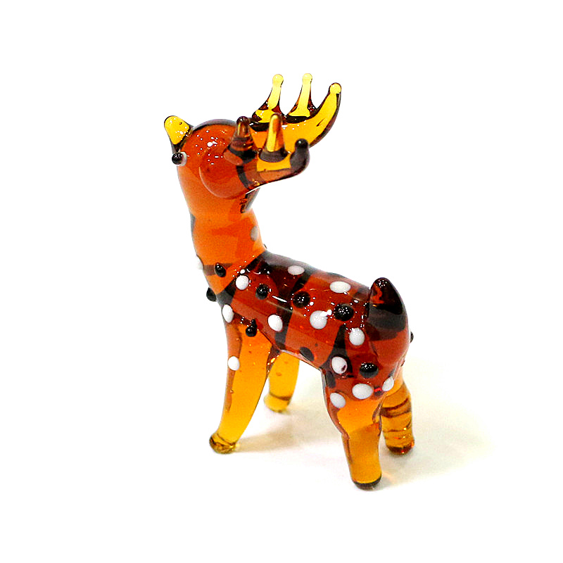 Figurin Rusa Natal Kaca Lucu K - Home Xmas Decor Ideas ulasan dan harga