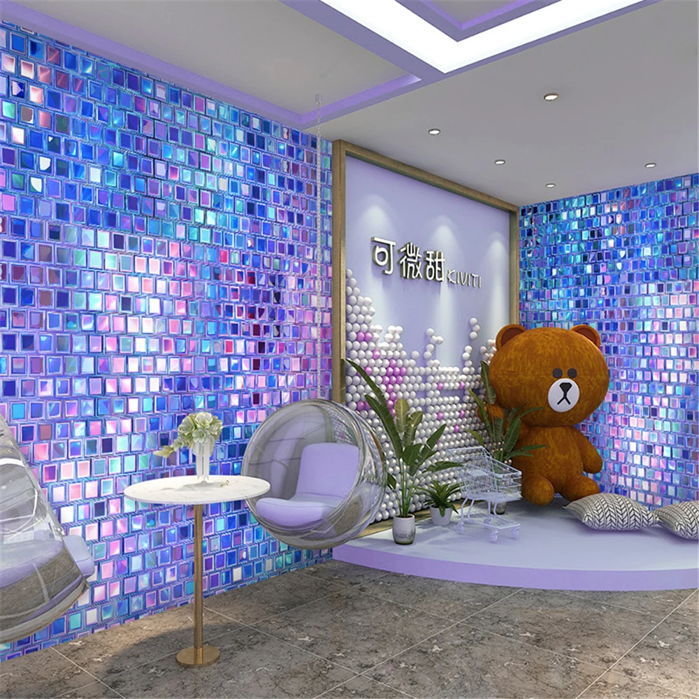 Wallpaper mosaik berwarna khus - Home Decor Online Shopping ulasan dan harga