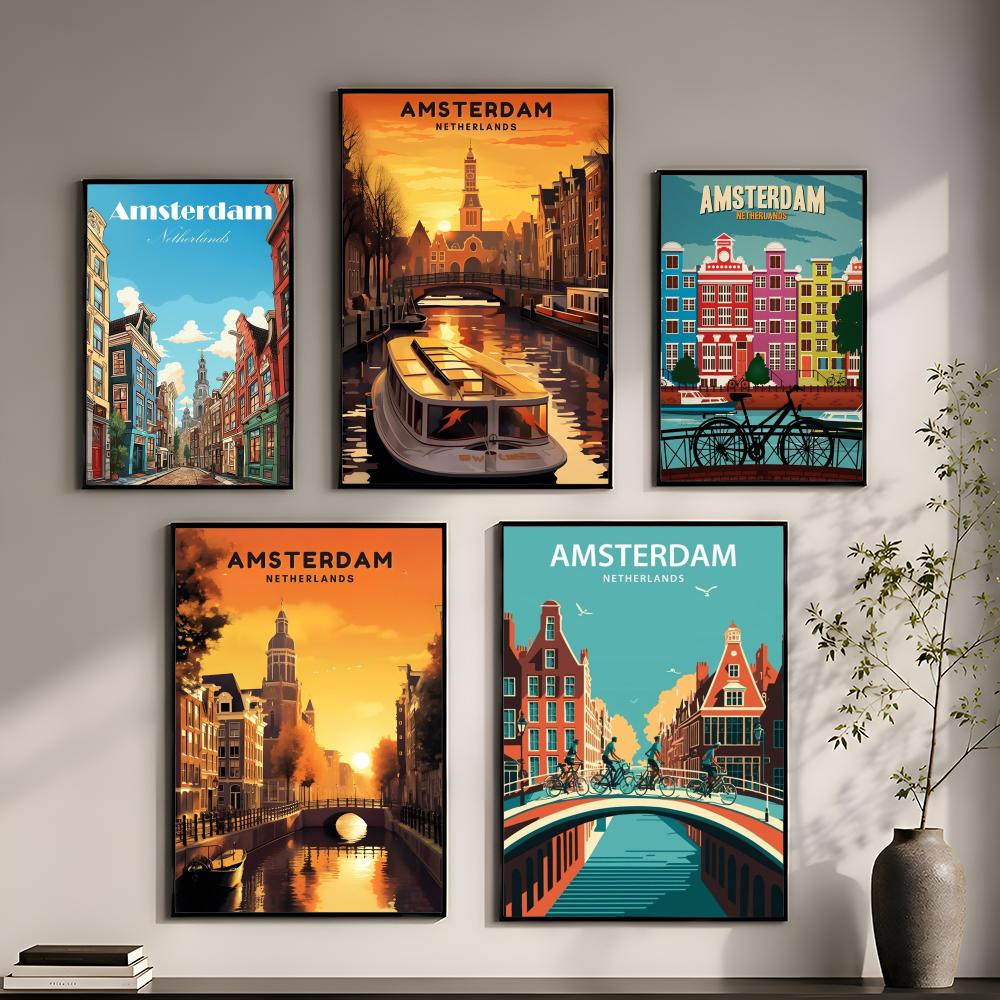 Poster Amsterdam, Belanda, Sti - Home Decor Netherlands ulasan dan harga