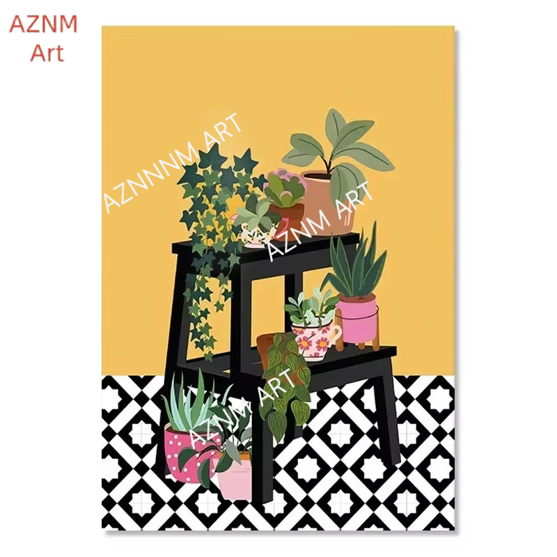 Lukisan Kanvas Seni Dinding Mo - Home Decor Wall Tiles ulasan dan harga