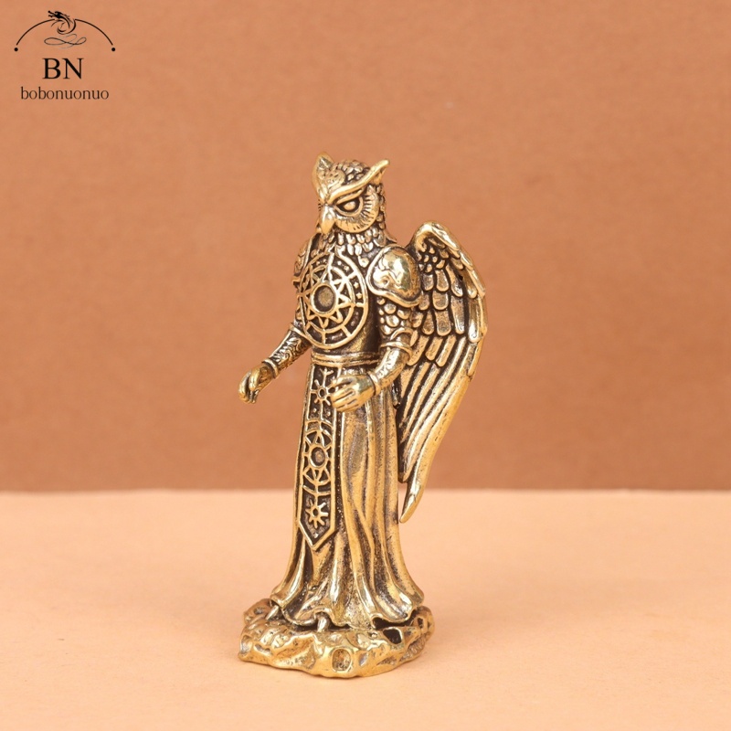 Patung Burung Hantu Kuningan R - Home Decor Korea ulasan dan harga