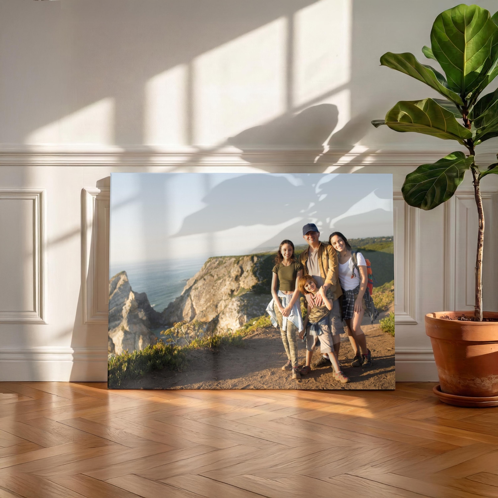 Kanvas Foto Pribadi, Seni Dind - Home Decor Rustic ulasan dan harga