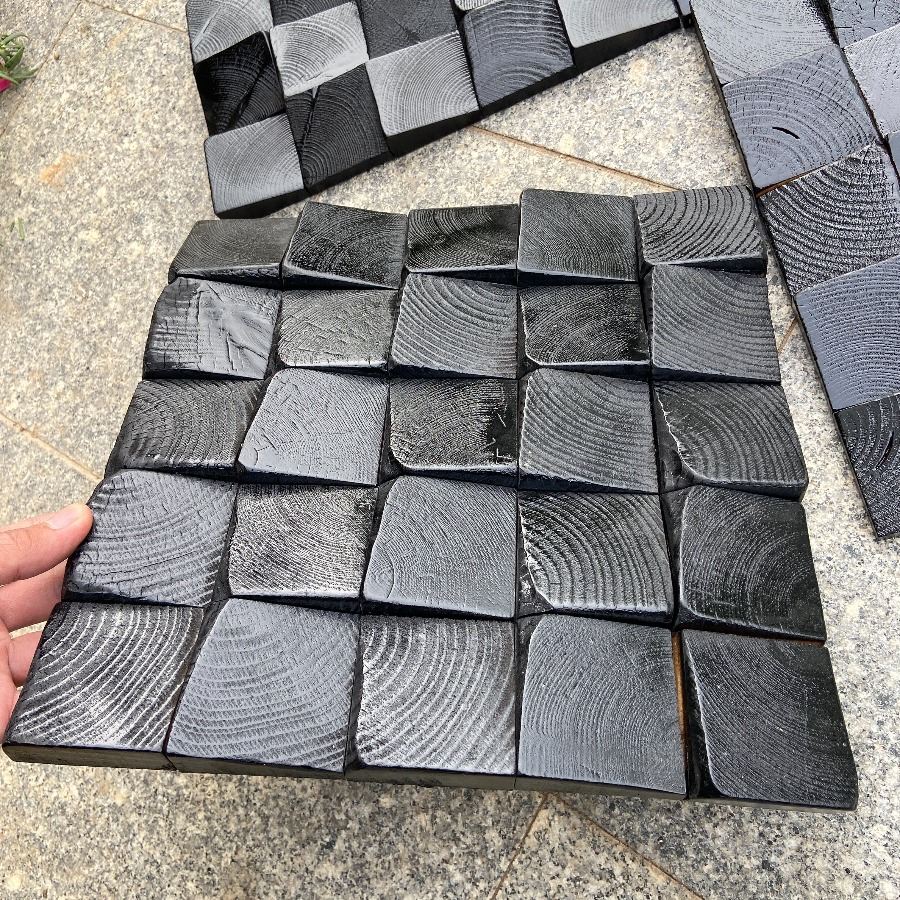 Stiker Dinding Seni 3D Kayu So - Home Decor Wall Tiles ulasan dan harga