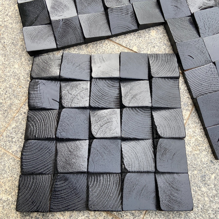 Stiker Dinding Seni 3D Kayu So - Home Decor Wall Tiles ulasan dan harga