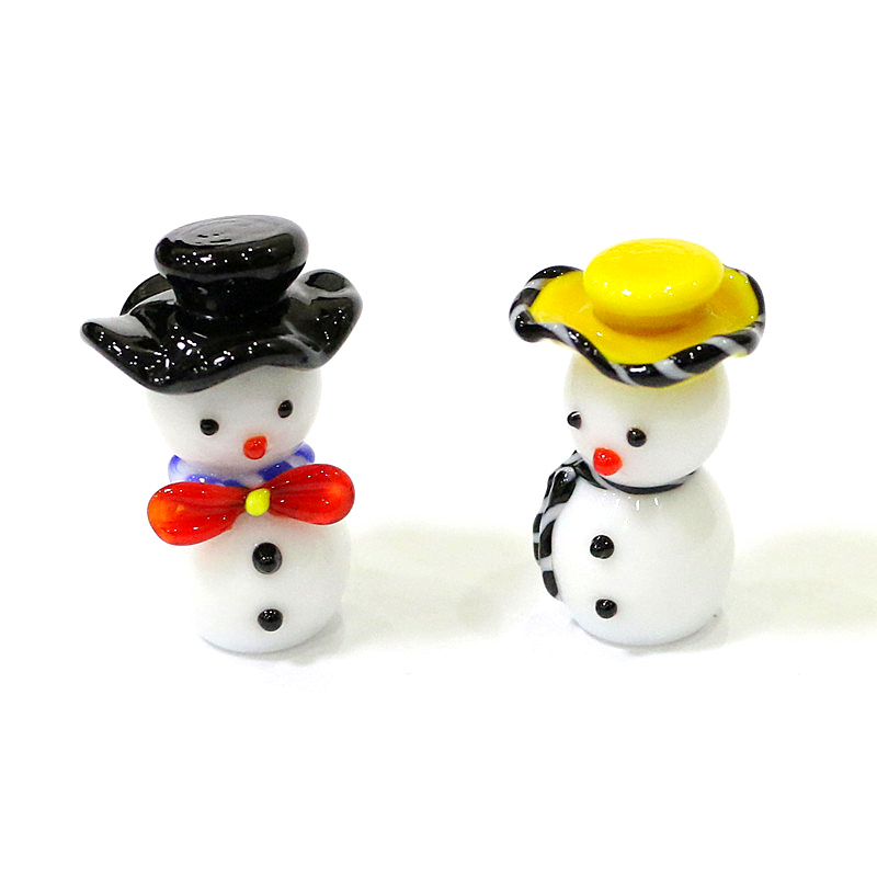 Figurine Manusia Salju Kaca Mi - Home Xmas Decor Ideas ulasan dan harga