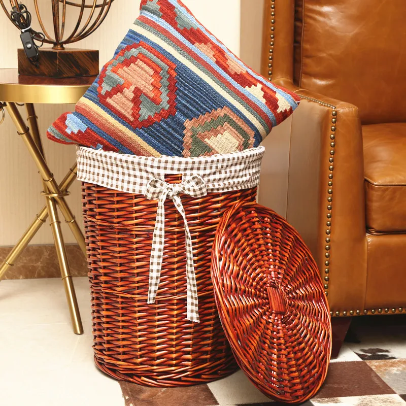 Keranjang cucian bergaya keran - Rattan Plant Basket ulasan dan harga