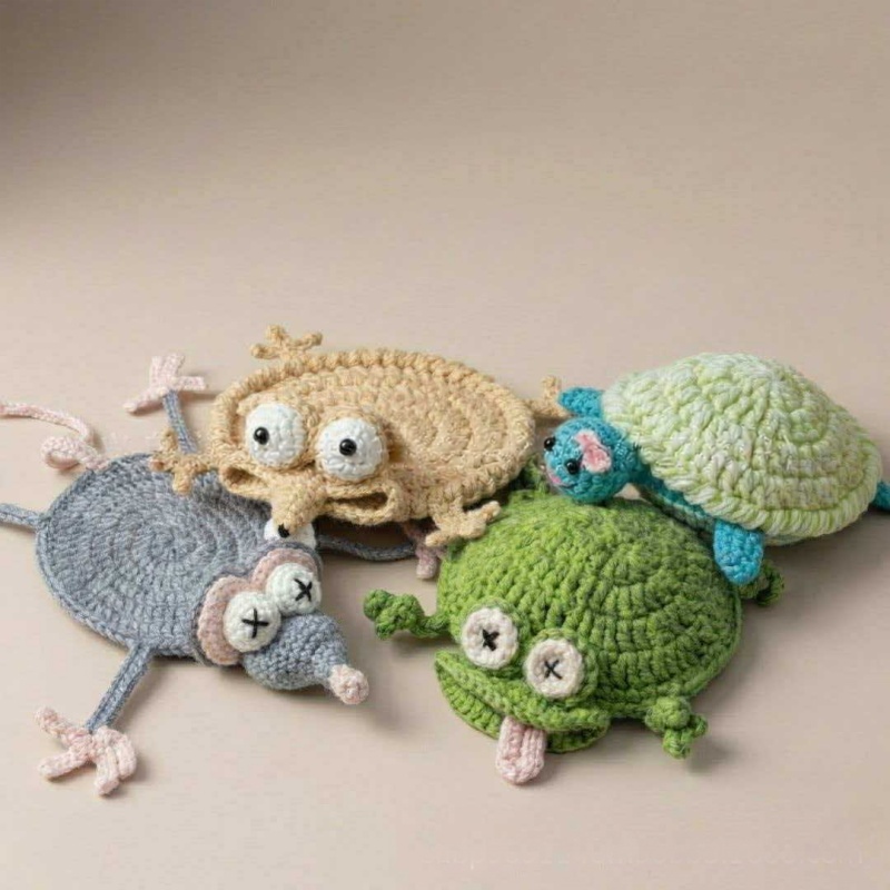 Alas Cangkir Kadal Rajutan Kre - Yarn Home Decor ulasan dan harga