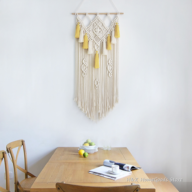 Macrame Hiasan Dinding Permada - Yarn Home Decor ulasan dan harga