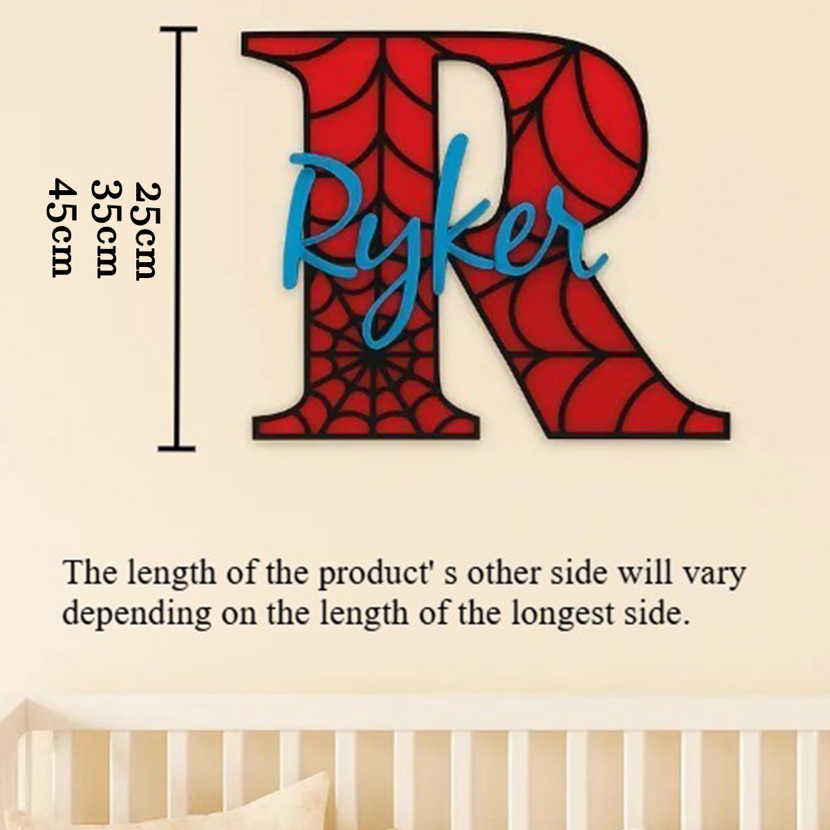 Papan Nama Gantung Jaring Laba - Wooden Letter Sign ulasan dan harga