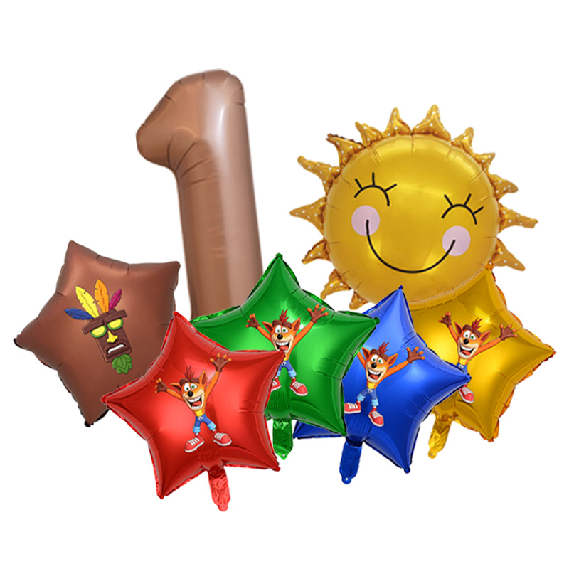 Set Balon Lateks Crash Bandico - Home Decor Video ulasan dan harga