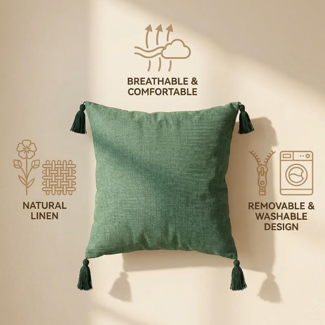 Bantal+sarung bantal katun dan - Yarn Home Decor ulasan dan harga