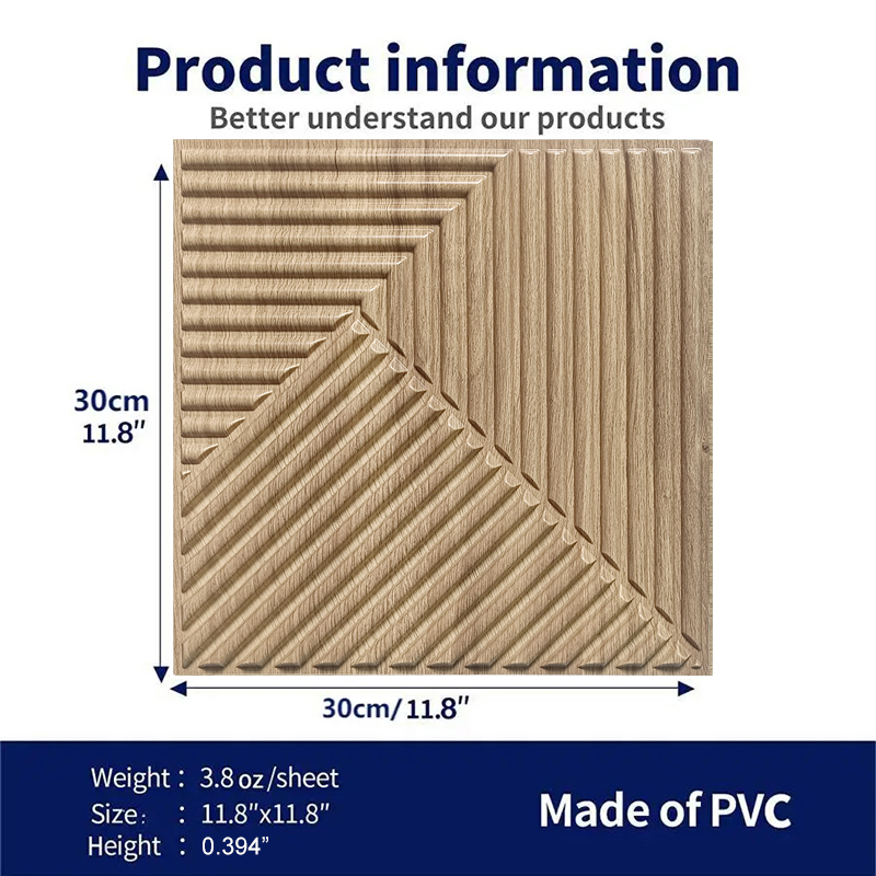 12pcs Panel Dinding Seni 3D Es - Home Decor Wall Tiles ulasan dan harga