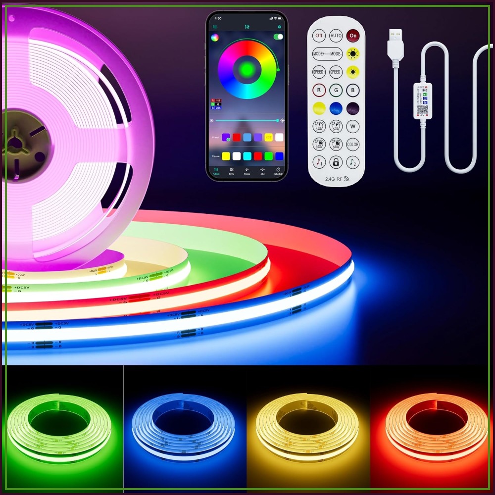 Lampu Strip LED RGB COB USB 5V - Led Strip Lights ulasan dan harga