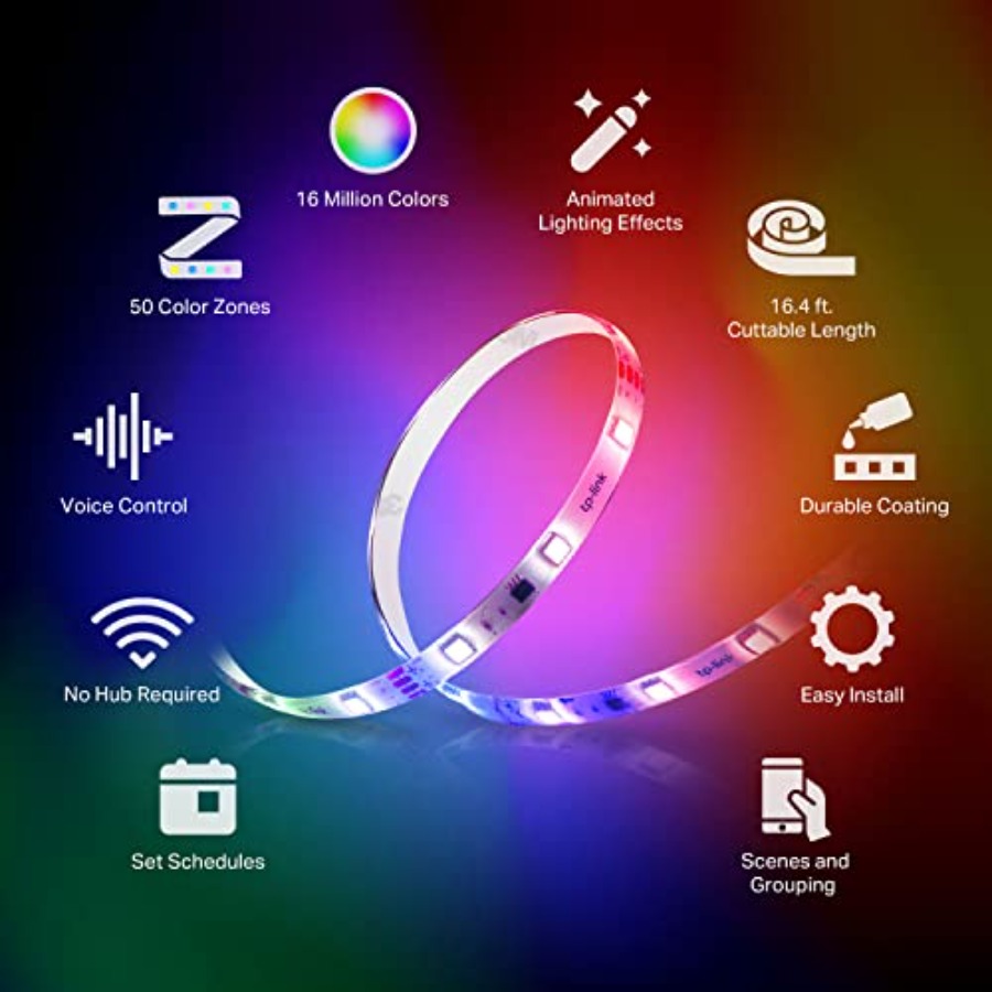Strip Lampu LED, 50 Zona Warna - Led Strip Lights ulasan dan harga