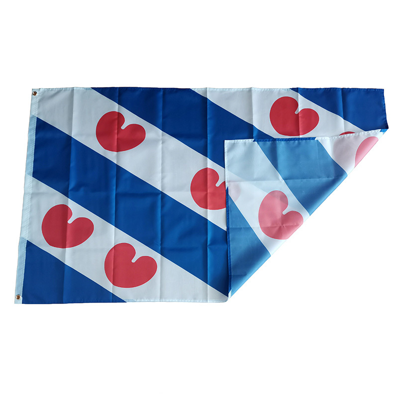 Bendera Friesland Bendera Bela - Home Decor Netherlands ulasan dan harga
