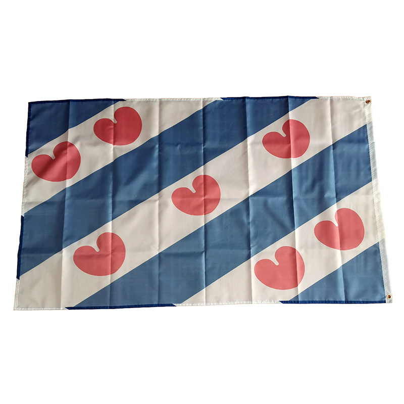 Bendera Friesland Bendera Bela - Home Decor Netherlands ulasan dan harga