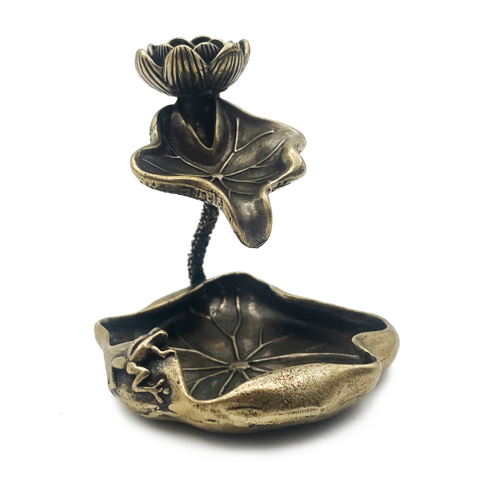 Kuningan Antik Daun Lotus Arus - Home Decor Humacao ulasan dan harga