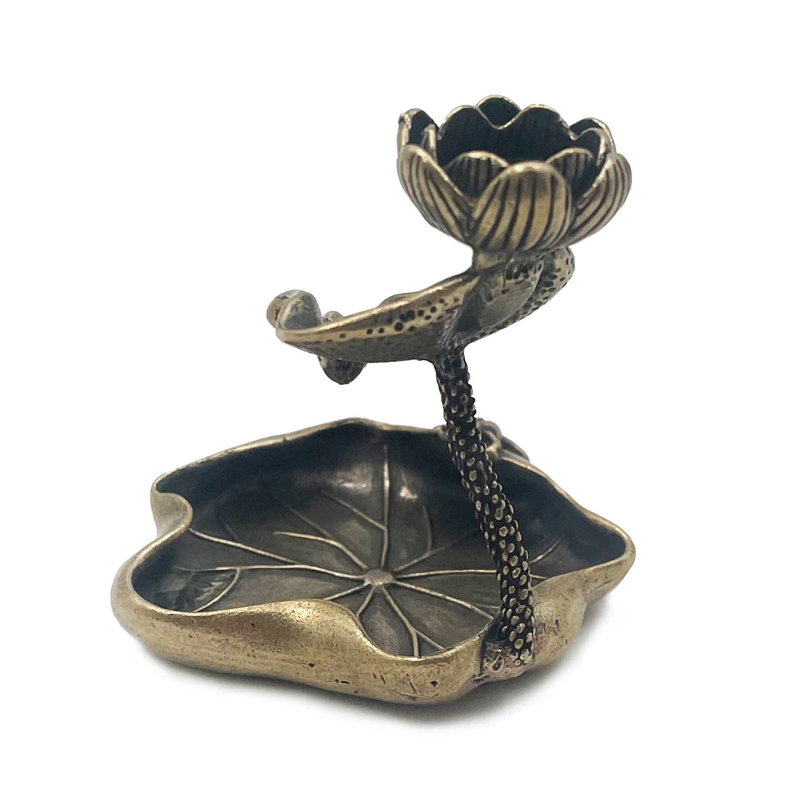 Kuningan Antik Daun Lotus Arus - Home Decor Humacao ulasan dan harga