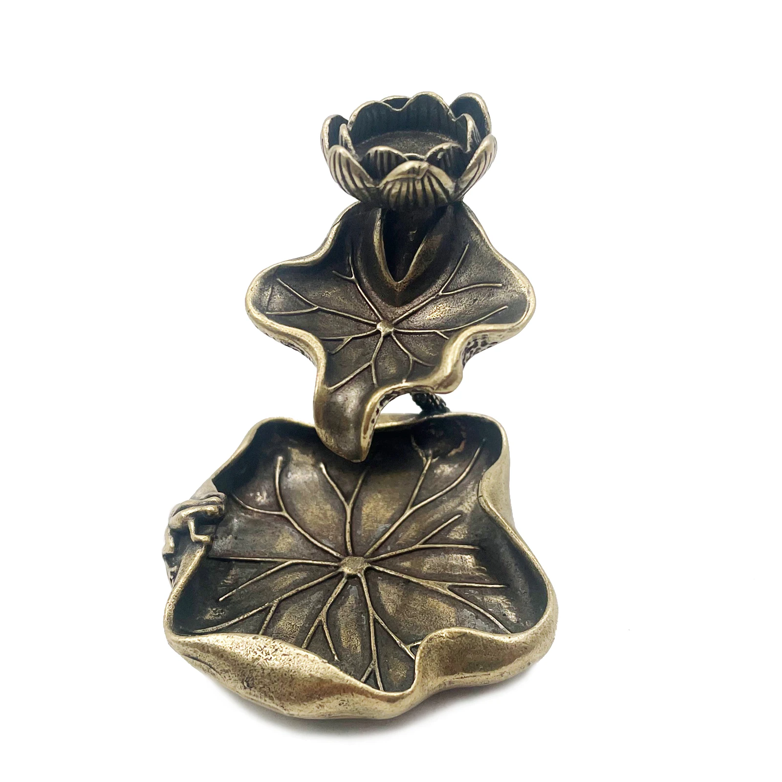 Kuningan Antik Daun Lotus Arus - Home Decor Humacao ulasan dan harga