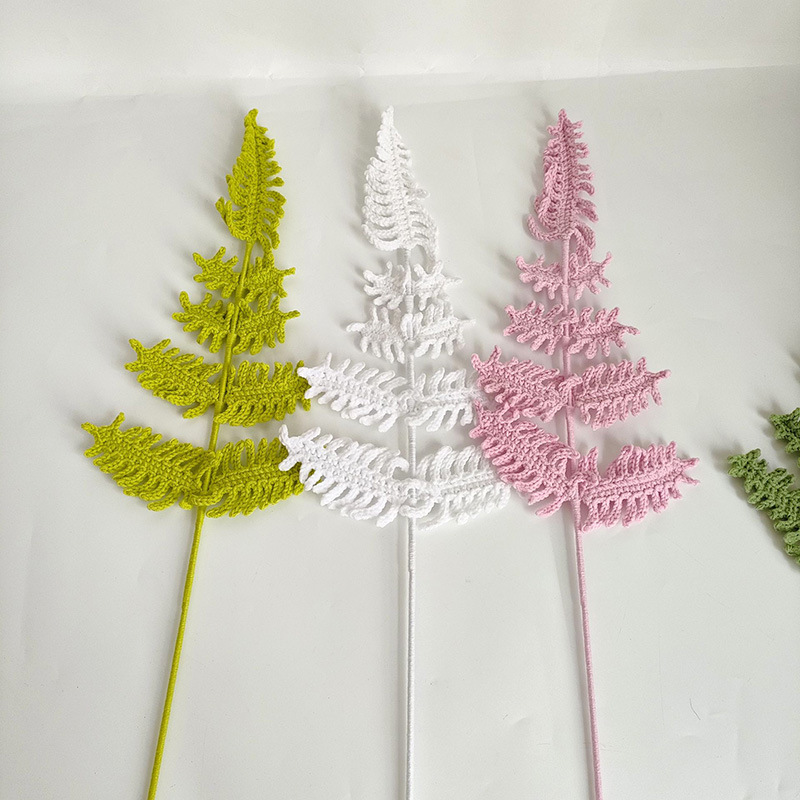 Buket bunga baru dengan daun p - Yarn Home Decor ulasan dan harga