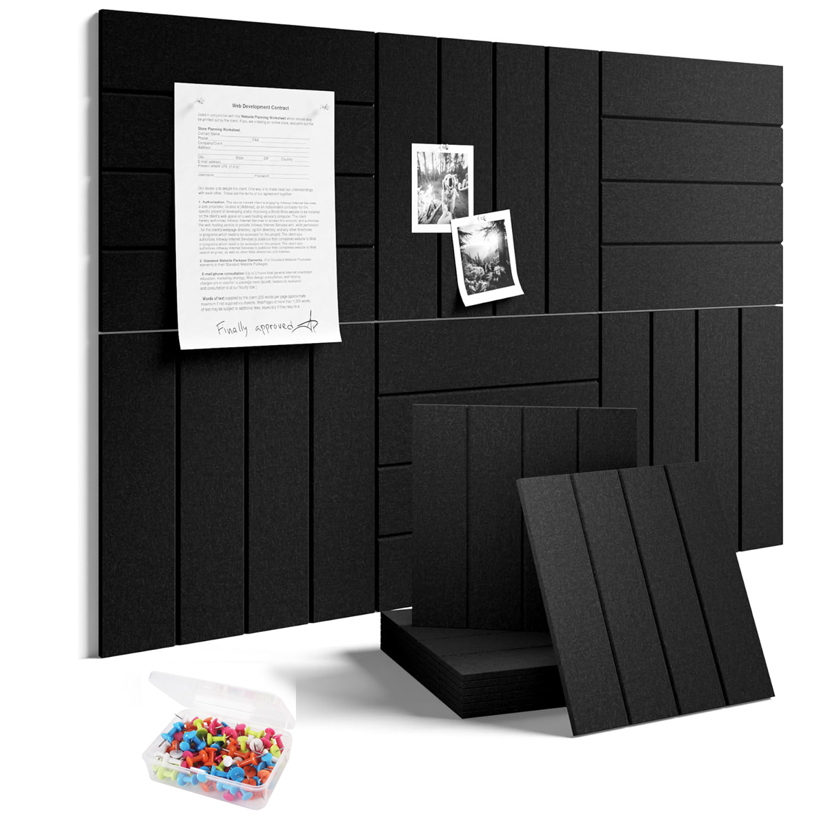 Panel Dinding Felt Besar, Papa - Home Decor Wall Tiles ulasan dan harga