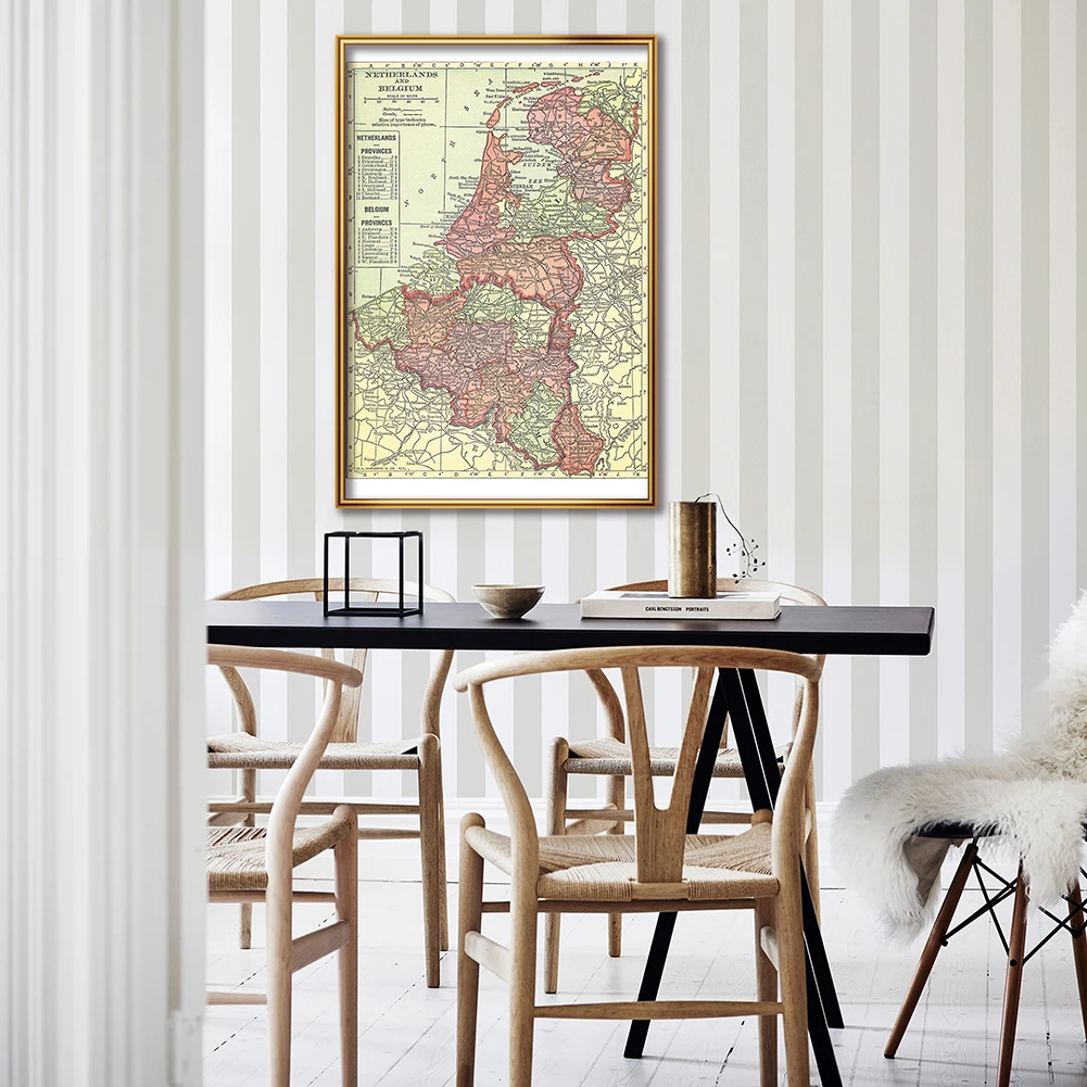 42*59Cm The 1914 Belgia dan Be - Home Decor Netherlands ulasan dan harga