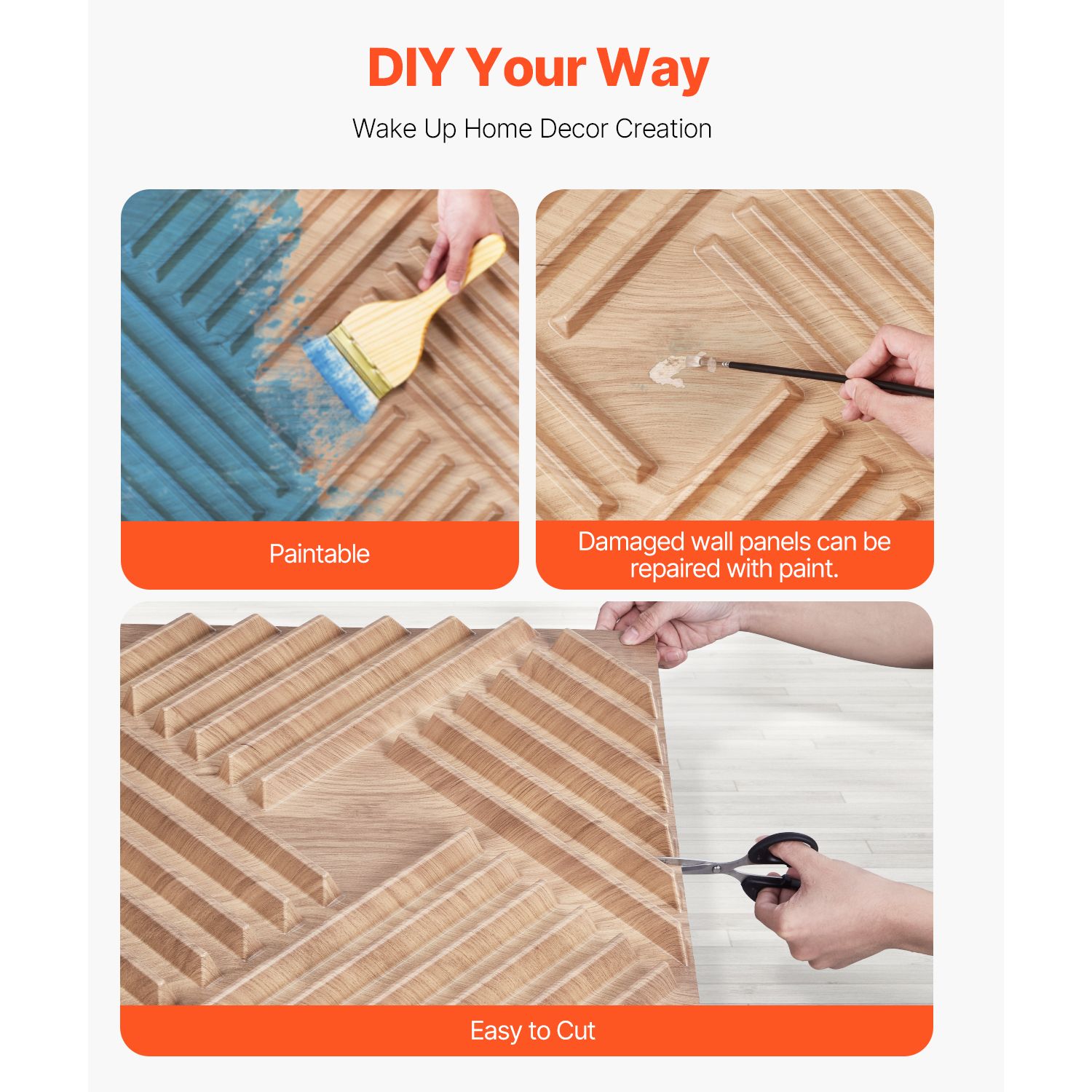 Panel Dinding 3D, 12 Paket 19, - Home Decor Wall Tiles ulasan dan harga