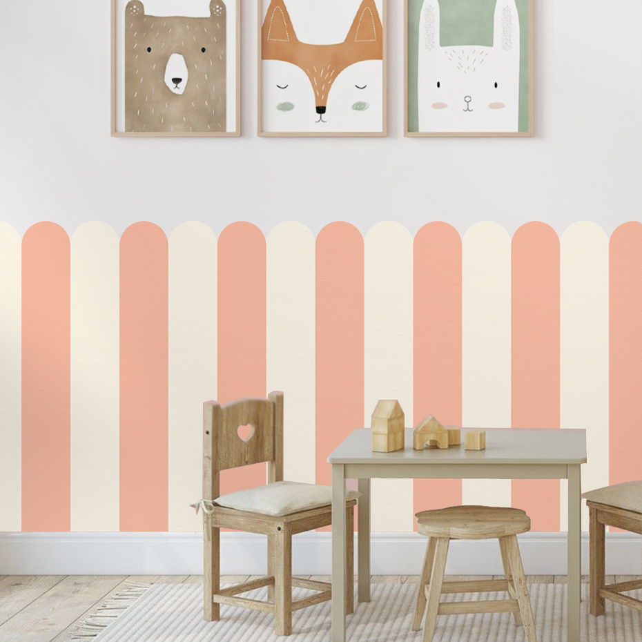 Wallpaper Busur Bergaris Verti - Home Decor Wall Tiles ulasan dan harga