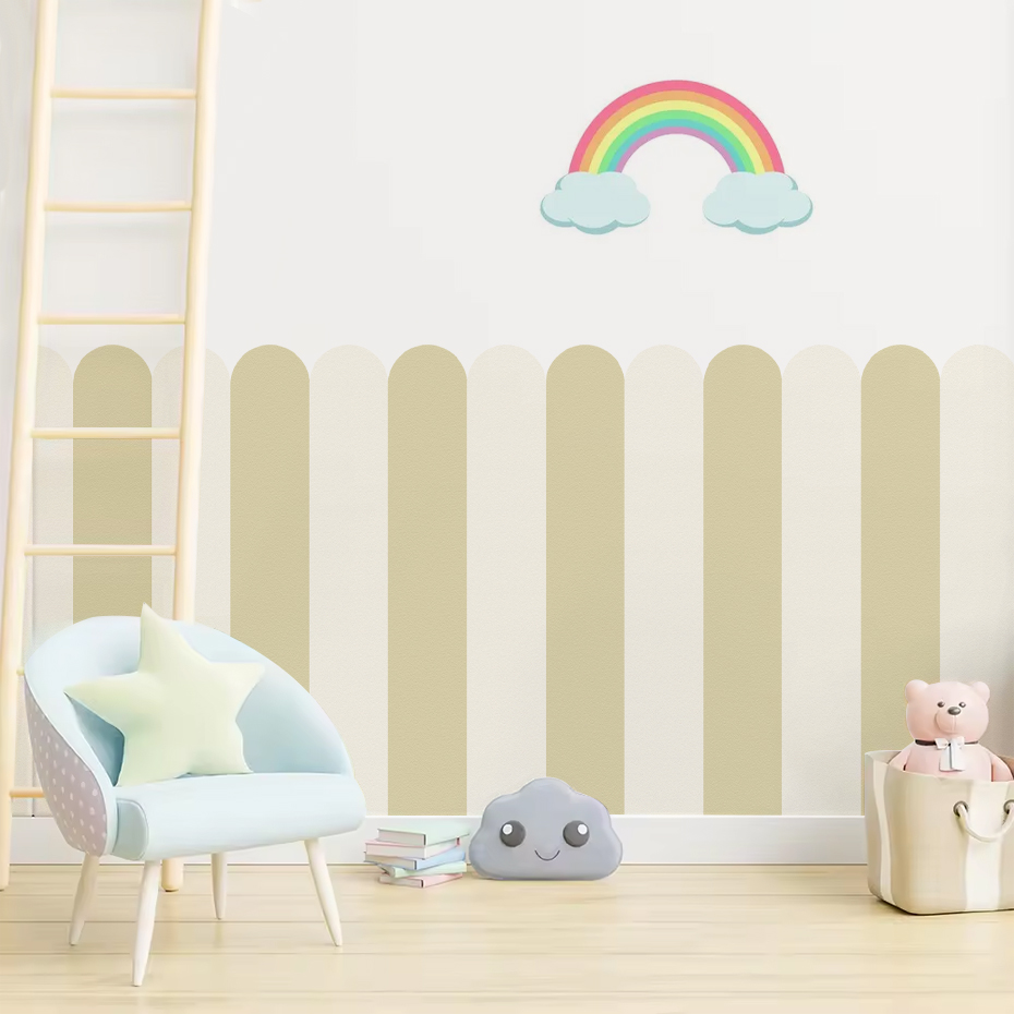 Wallpaper Busur Bergaris Verti - Home Decor Wall Tiles ulasan dan harga