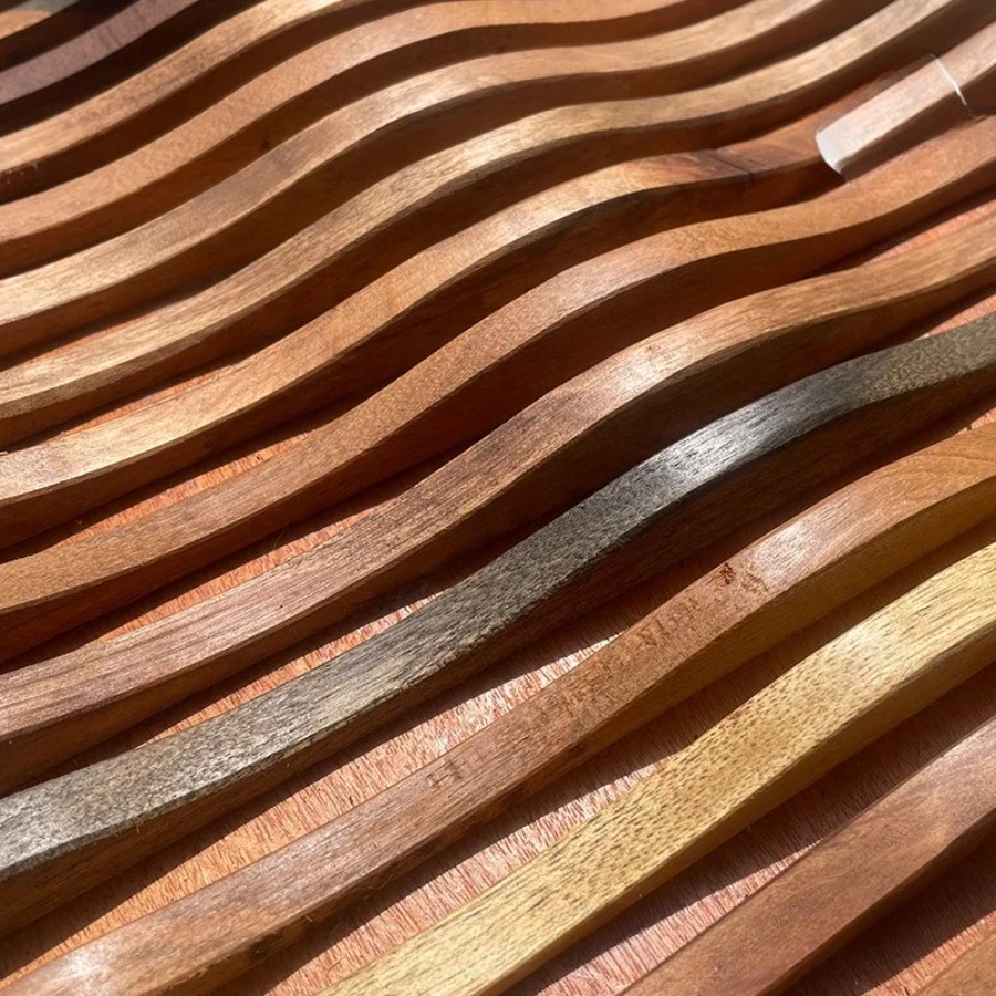 Panel Dinding Kayu Seni 3D Ber - Home Decor Wall Tiles ulasan dan harga